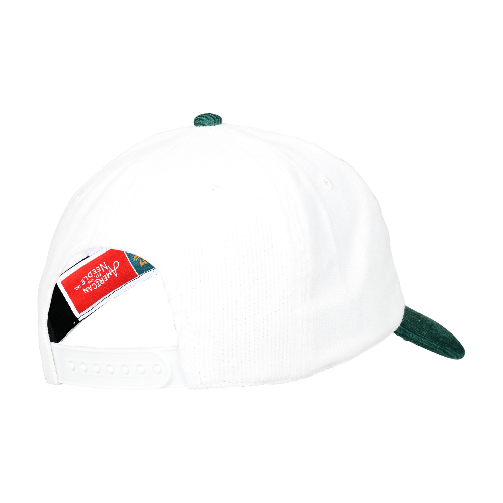 WALLABIES RUGBY IVORY/DARK GREEN CORDUROY CAP