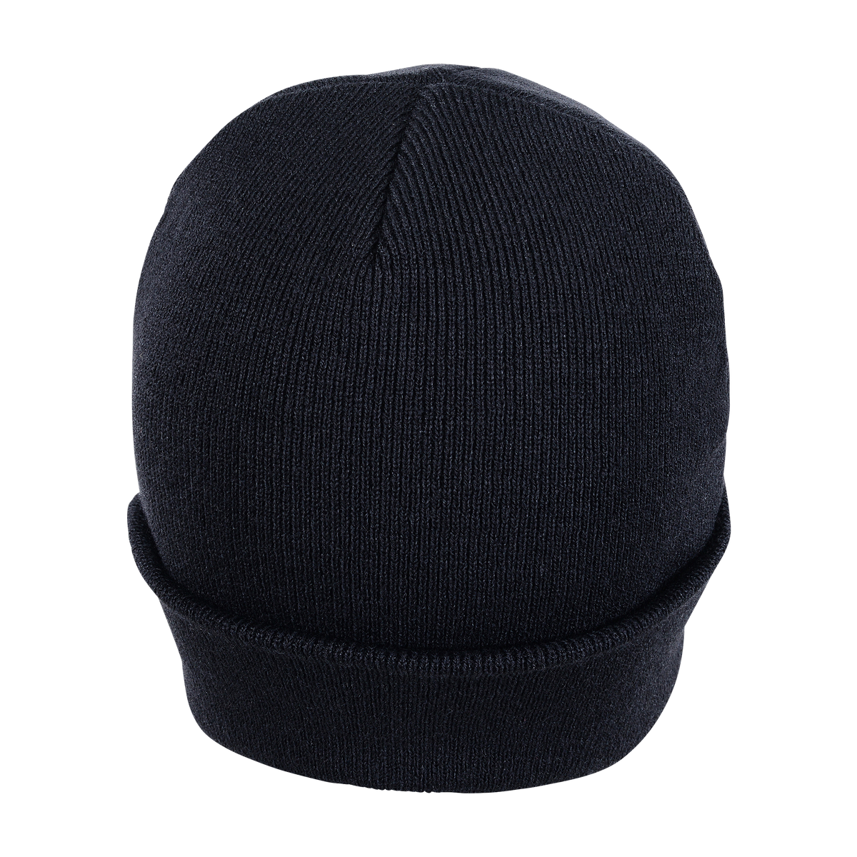 BLANK BLACK CUFFED KNIT BEANIE