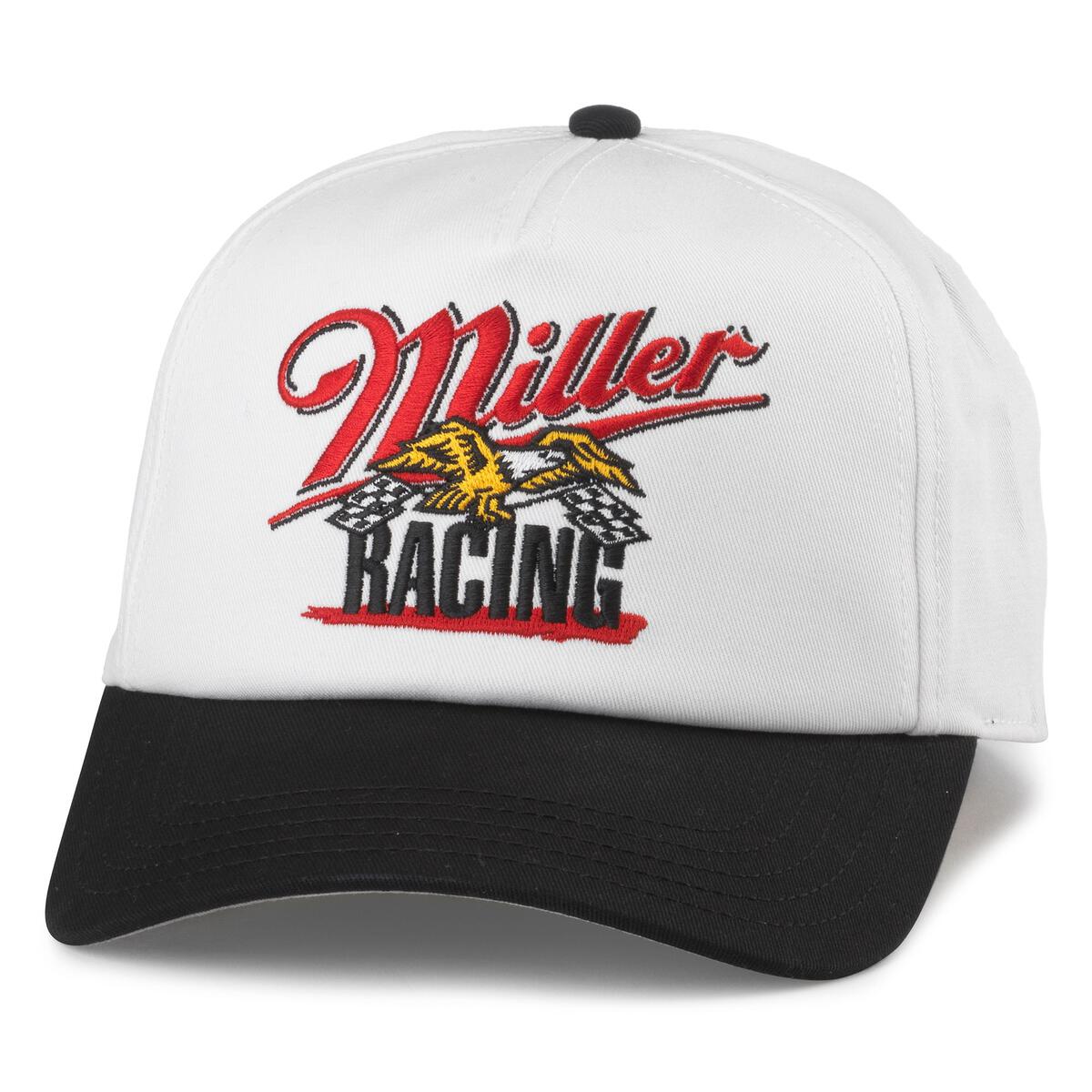 MILLER RACING WHITE/BLACK ROSCOE HAT