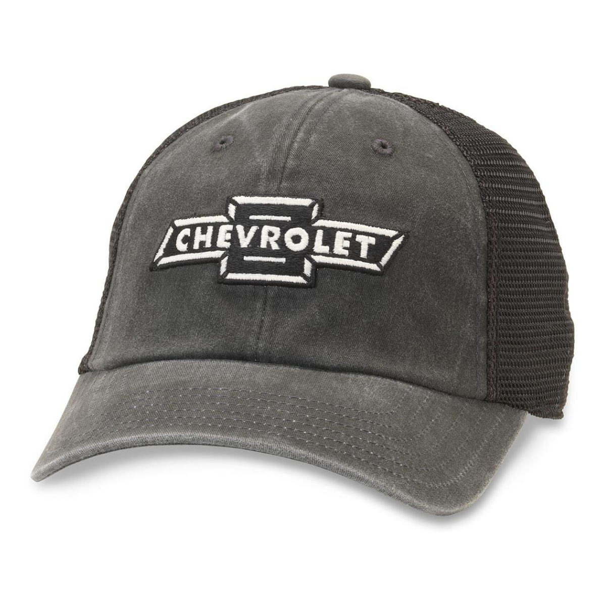 GM CHEVROLET BLACK RAGLAN BONES HAT