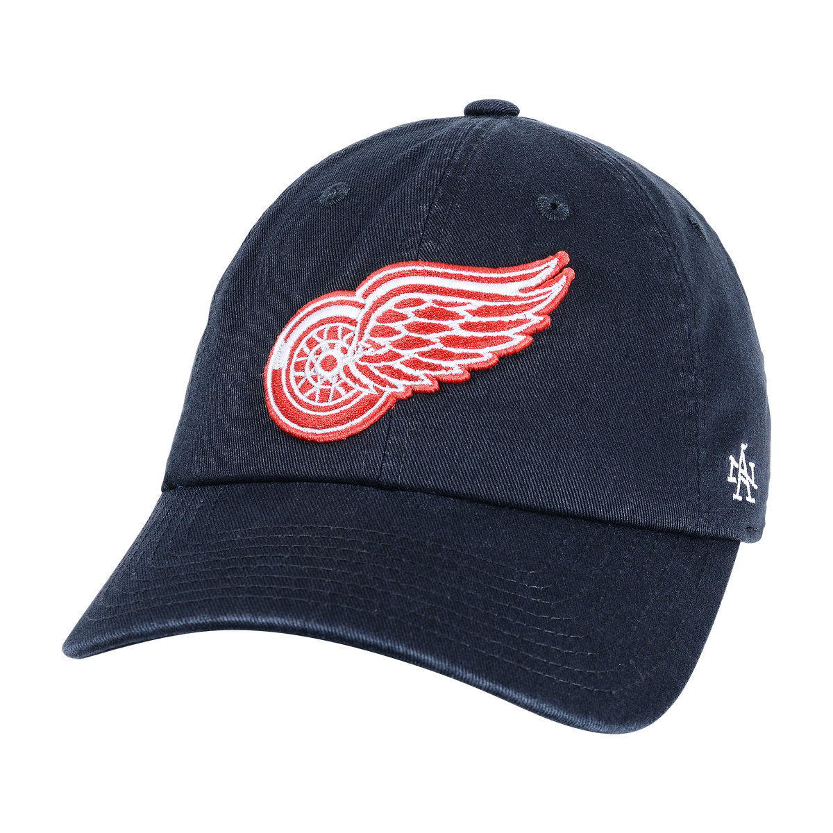 DETROIT RED WINGS BLACK BALLPARK BLUE LINE HAT