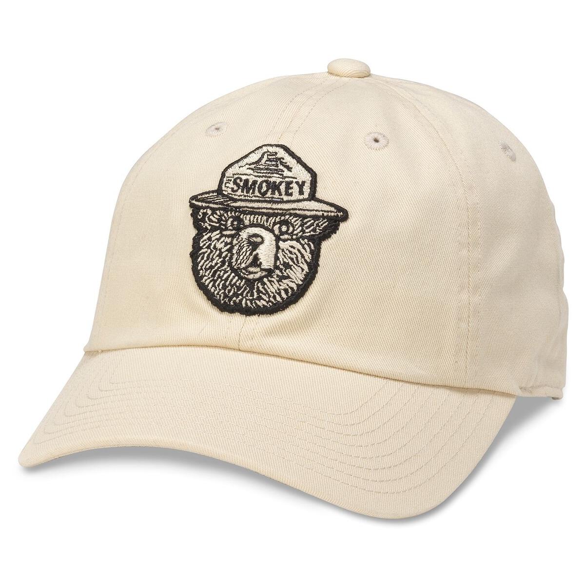 SMOKEY THE BEAR IVORY BALLPARK HAT