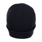 BLANK BLACK CUFFED KNIT BEANIE